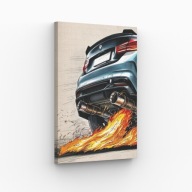 Obraz na płótnie 30x40 Wydech Samochodu motoryzacja | Pomysł na Prezent