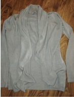 ELEGANCKI gładki DŁUGI sweter KARDIGAN M/L