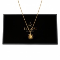 Słoneczna Celebrytka Złota Stal Nierdzewna 45cm Boho Style