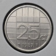*HOLANDIA [0038]*25 centów 1987 Beatrycze (królowa Niderlandów)*25ct Nikiel
