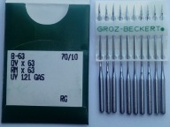 igły do maszyn szwalniczych B63/70