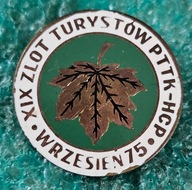 ODZNAKA XIX ZLOT TURYSTÓW PTTK - HCP WRZESIEŃ 1975