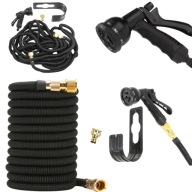 WĄŻ OGRODOWY JOHNGREEN ROZCIĄGLIWY ZWIJANY OGRODOWY 30 METRÓW CZARNY