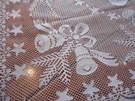 Obrus jak koronkowy na boże narodzenie - 72 cm x 80 cm