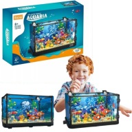 KLOCKI KONSTRUKCYJNE AKWARIUM PODWODNY ŚWIAT NEMO ZESTAW LED RUCHOME 725SZT