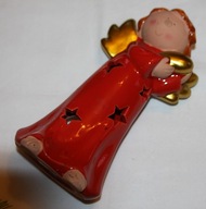 ŚWIECZNIK ** ANIOŁEK **CZERWIEŃ **