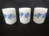 Japonia 3 x kieliszki z winogronami do sake