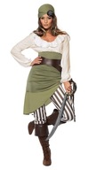 ELEGANCKA PIRATKA KRÓLOWA MÓRZ Strój Kostium Przebranie aż 7-elem. L L/XL