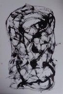 Forma bez ucieczki – rysunek ekspresyjny A3 – R. Sowiński