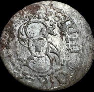 Szeląg Ryga 1618-RIGE Rzadkość RR Liszka w lewo Zygmunt III Waza