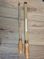 Stare skrobaki slusarskie z weglikiem 10mm 20mm GERMANY