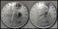 MNB - WATYKAN 100 Lirów 1964 # PAWEŁ VI # rok II # st 1/1-