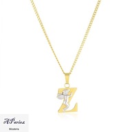 Cp11904 Celebrytka złocona literka "Z" aniołek