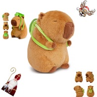 PLUSZOWA KAPIBARA 35 CM Z PLECAKIEM–ŻÓŁWIEM MASKOTKA PREMIUM