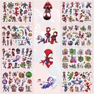 Tatuaże Zmywalne dla Dzieci Spiderman Spidey Różne wzory Arkusz 15x11 cm