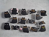 Przypinki gumowe do butów typu crocs koty kotki kot kotek
