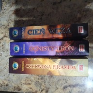 Rick Riordan x3 KRONIKI RODU KANE Czerwona Piramida Ognisty Tron Cień Węża