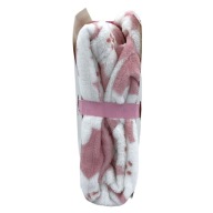 Cleve Szlafrok damski z kieszeniami kwiatowe różowy L/XL