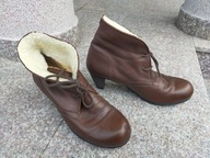 GRAND STEP SHOES nr 41 wygodne brązowe botki skóra