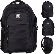 PLECAK SZKOLNY MŁODZIEŻOWY DAMSKI MĘSKI TURYSTYCZNY SPORTOWY PASO CZARNY