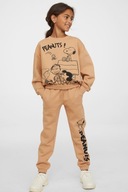 H&M bluza Snoopy z nadrukiem Peanuts  peanut  karmel camel 146