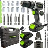 WKRĘTARKA WIERTARKO WKRĘTARKA UDAROWA AKUMULATOROWA + ZESTAW 2xAKU BITY