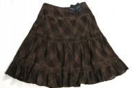 10 CATERINA LEMAN Ciepłe Brązy i Złoto Len Nowa 42