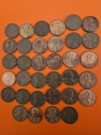 USA 1 cent 1952- 2002 34 różnych roczników