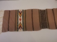 KILIM BIEŻNIK SERWETKA WEŁNA TKANY SKANDYNAWSKI ORYGINALNY