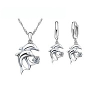 ZK71 Zestaw biżuterii, kolczyki, wisiorek, Łańcuszek , sr. próba 925