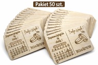 50 x Magnes „Save the Date” – wyjątkowy dodatek do zaproszeń ślubnych