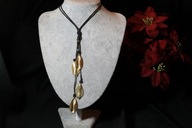 ŁAŃCUSZEK NASZYJNIK STAL CHIRURGICZNA 316L POZŁACANY ZAWIESZKA