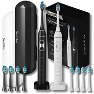 ZESTAW 2X SZCZOTECZKA ELEKTRYCZNA SONICZNA DO ZĘBÓW ETUI 8 KOŃCÓWEK ALPHA