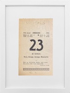 KARTKA Z KALENDARZA 1985-04-23 ORYGINAŁ W RAMCE