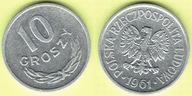 POLSKA 10 groszy 1961 r.