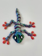 Gekon z magnezami w łapkach na lodówkę jaszczurka kameleon zabawka