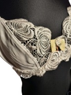 Miękki biustonosz stanik z koronką i fiszbinami r. 70D