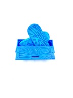 DESKOROLKA MINI ZABAWKA ANTYSTRESOWA MAGNETYCZNA NA PALCE DREWNO NIEBIESKIE