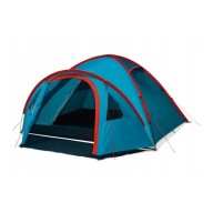 Namiot kempingowy Rocktrail 4 osobowy z przedsionkiem niebieski