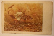 JULIUSZ KOSSAK 1824 - 1901 rok - Koń zespolony z jeźdźcem, CZYSTA, STARA