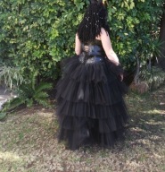 SUKIENKA SPÓDNICA WIECZOROWA TIUL długa maxi