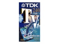 Kaseta wideo VHS - TDK 240 - 4 godziny - NOWA W FOLII