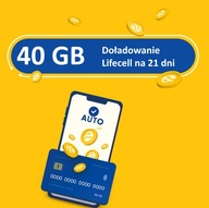 Doładowanie Lifecell Ukraina 40GB ROAMING