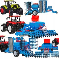 TRAKTOR MASZYNA Z SIEWNIKIEM I AGREGATEM UPRAWOWYM BRONA RUCHOME ELEMENTY