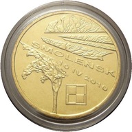 2 zł 2011 } SMOLEŃSK 10 IV 2010 _ mennicze monety + kapsel