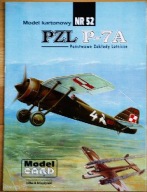 Model Card nr.52 PZL P-7A