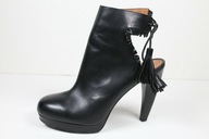 & Other Stories SKÓRZANE ROZ.39 BOTKI NA SZPILCE ODKRYTA PIĘTA ORYGINALNE