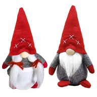 SKRZATY KRASNALE ŚWIĄTECZNE OZDOBA ŚWIĄTECZNA DEKORACJA SZARE 25cm