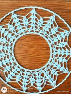 Serwetki szydełk. na obręczy met. 25 cm