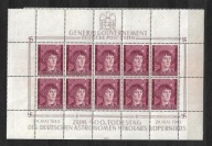 GG - ark 104** Kopernik z pustopolami z góry i lewej strony arkusika